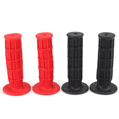 (Red) 7/8inch Pull Push Throttle Assembly with Grip Cables For Off-road Motorcycle 1