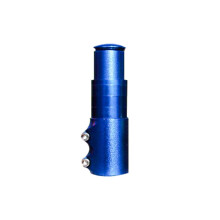 (Blue) Road Mountain Bike Fork Stem Extender Aluminum Alloy Bicycle Handlebar Riser Metal Cycling