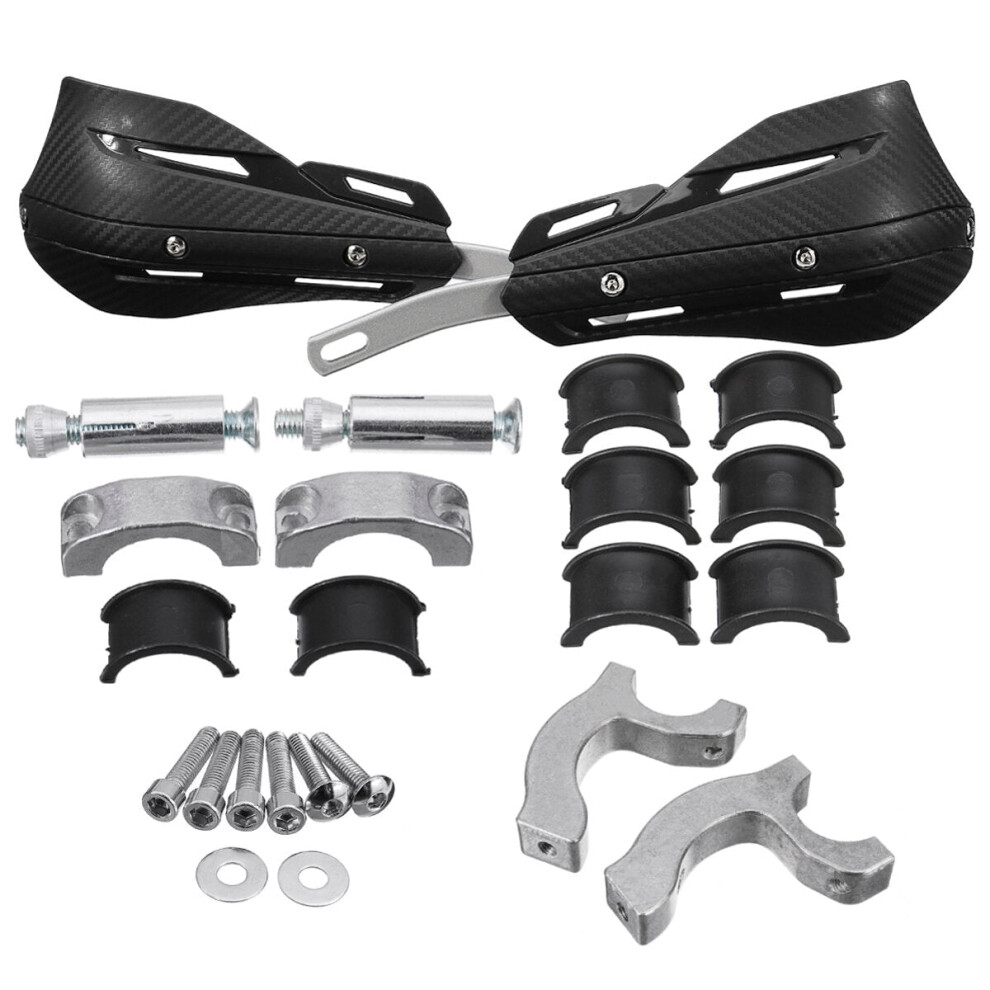 (Black) Motorcycle Hand Guard Handguard Protector For All 22Mm 28Mm Handlebars Range Black 8727971662878