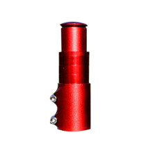 (Red) Road Mountain Bike Fork Stem Extender Aluminum Alloy Bicycle Handlebar Riser Metal Cycling
