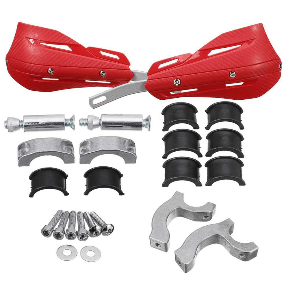 (Red) Motorcycle Hand Guard Handguard Protector For All 22Mm 28Mm Handlebars Range Red 8727971662892