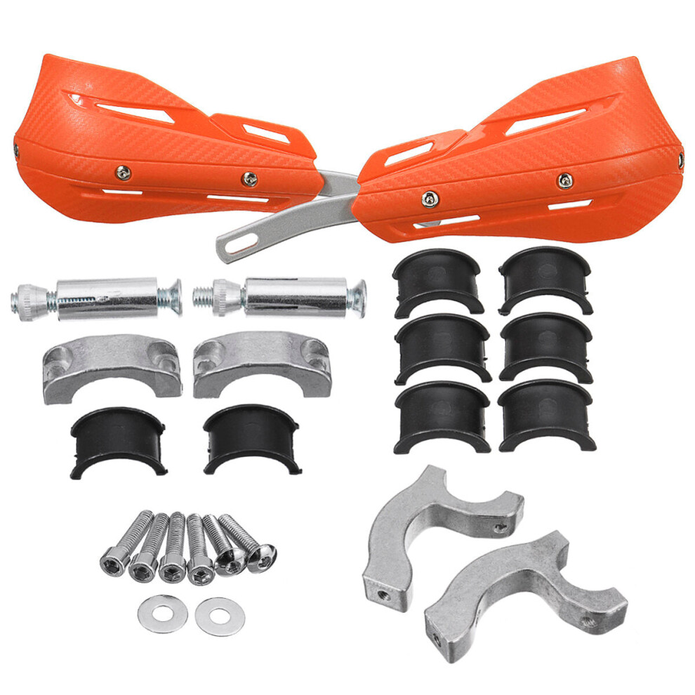 (Orange) Motorcycle Hand Guard Handguard Protector For All 22Mm 28Mm Handlebars Range Orange 8727971662915