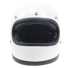 (White, XL) Motorcycle Helmet Retro Flying Helmets for TTCO Series