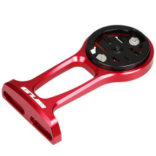 (Red) 3D CNC Bike Computer Mount for GPS Garmin Cateye Bryton Edge Stem Mounting Accessory