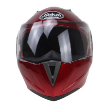 (Red, 2XL) Safe Double Visor Motorcycle Helmets