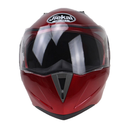(Red, 2XL) Safe Double Visor Motorcycle Helmets