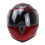 (Red, 2XL) Safe Double Visor Motorcycle Helmets 10