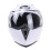 (Silver, 2XL) Safe Double Visor Motorcycle Helmets 12
