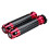 (Red) 7/8inch 22mm Aluminum Motorcycle Handlebar Grips Handle Bar 6