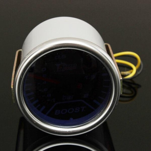 2 Inch Universal Car Red Led Boost Auto Gauge -1 to 2 Bar Meter 2