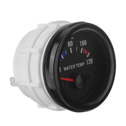 2Inch 52mm Water Temperature Gauge Kit Digital LED Display Black Face with Sensor 2