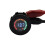 (Gold) 12V DC LED Panel Voltmeter Car Motorcycle Waterproof Digital Voltage Socket Meter Gauge 6