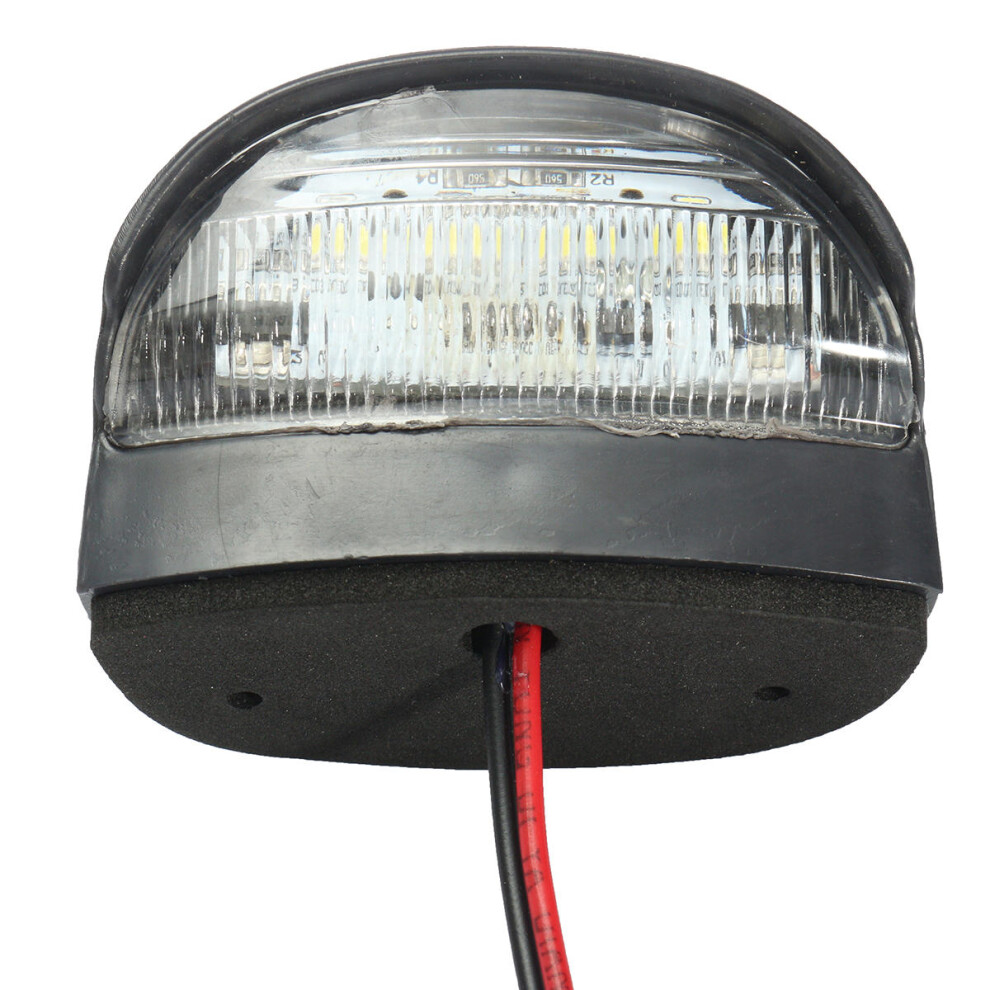 2W 10-30V 4Led Trailer License Plate For Truck Lorry Caravan Light/White 3592643617358