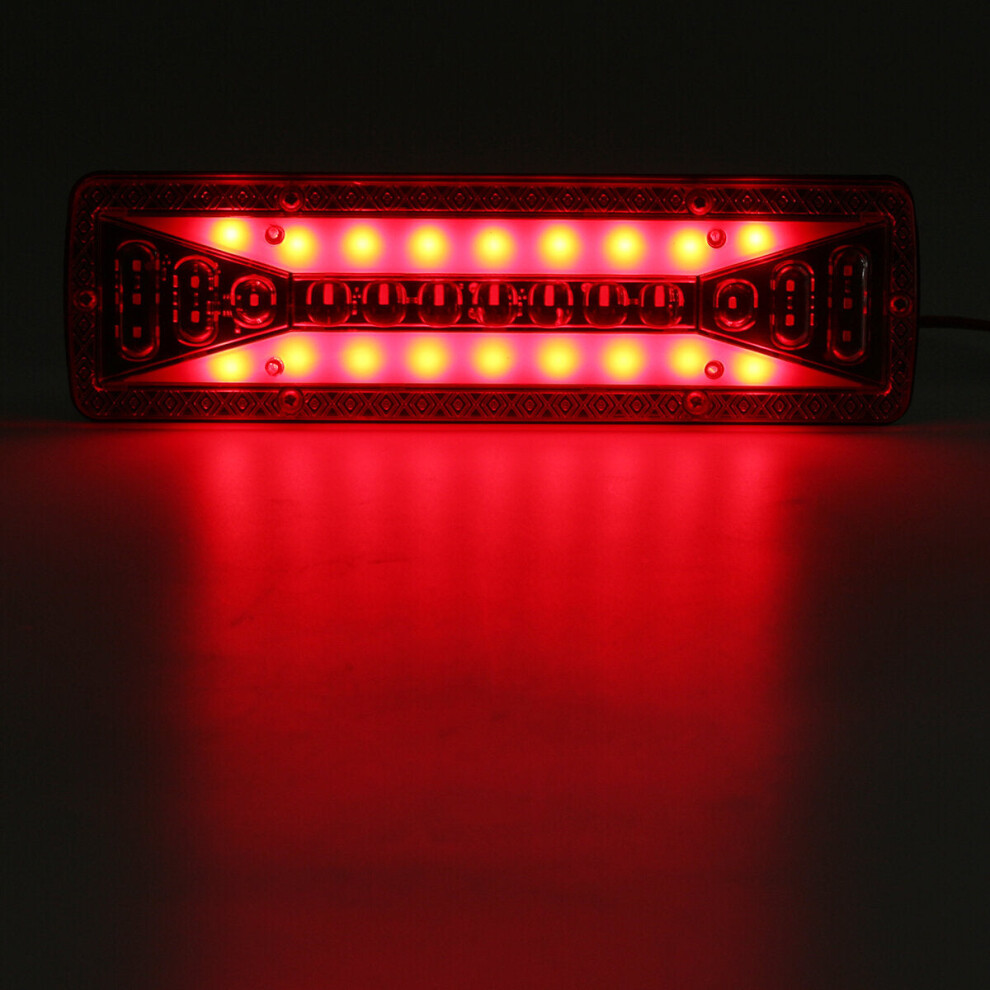 2X 12V 37Led Flowing Rear Tail Turn Signal Brake Reverse Lamp Light 3592643618119