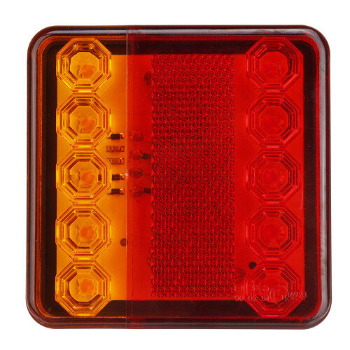 2pcs 12V/24V 10 LED Rear Tail Stop Brake Light Indicator For Boat Trailer Caravan Van 1