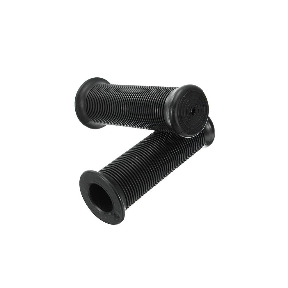 (Black) 7/8 Inch 22Mm Motorcycle Handlebar Hand Grips Cafe Racer Bubber Clubman Custom Universal Black 8727971666760