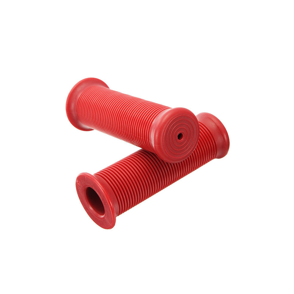(Red) 7/8 Inch 22Mm Motorcycle Handlebar Hand Grips Cafe Racer Bubber Clubman Custom Universal Red 8727971666807