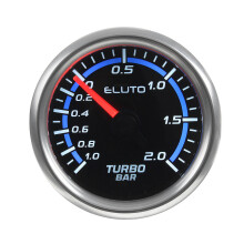 2" 52mm Car Turbo Boost Pressure Gauge Meter -1~2 Bar LED 12V Brushless Motor