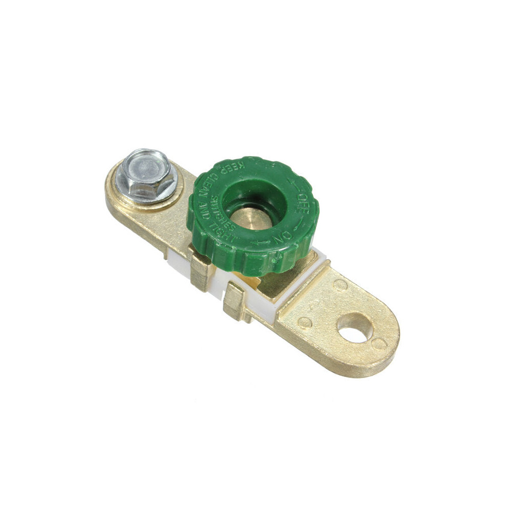 Vehicle Cut Off Switch Side Post Battery Master Disconnect Isolator Golden/Green 4250937594936
