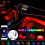 Full Car 8m Ambient Fiber Optic Atmosphere Light Interior Light Wireless 11