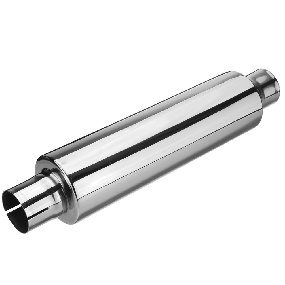 Universal 2.25'' Id 19'' Long Resonator Exhaust Muffler Silencer Stainless Steel 9078193207835