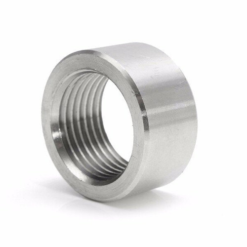 M18x1.5 Round Sensor Nut Thread Stainless Steel Exhaust Pipe Base O2 Oxygen Sensor Nut 1