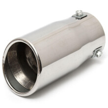 (Bevel) Universal Stainless Steel Car Auto Exhaust Tailpipe Tip Diesel Trim Muffler