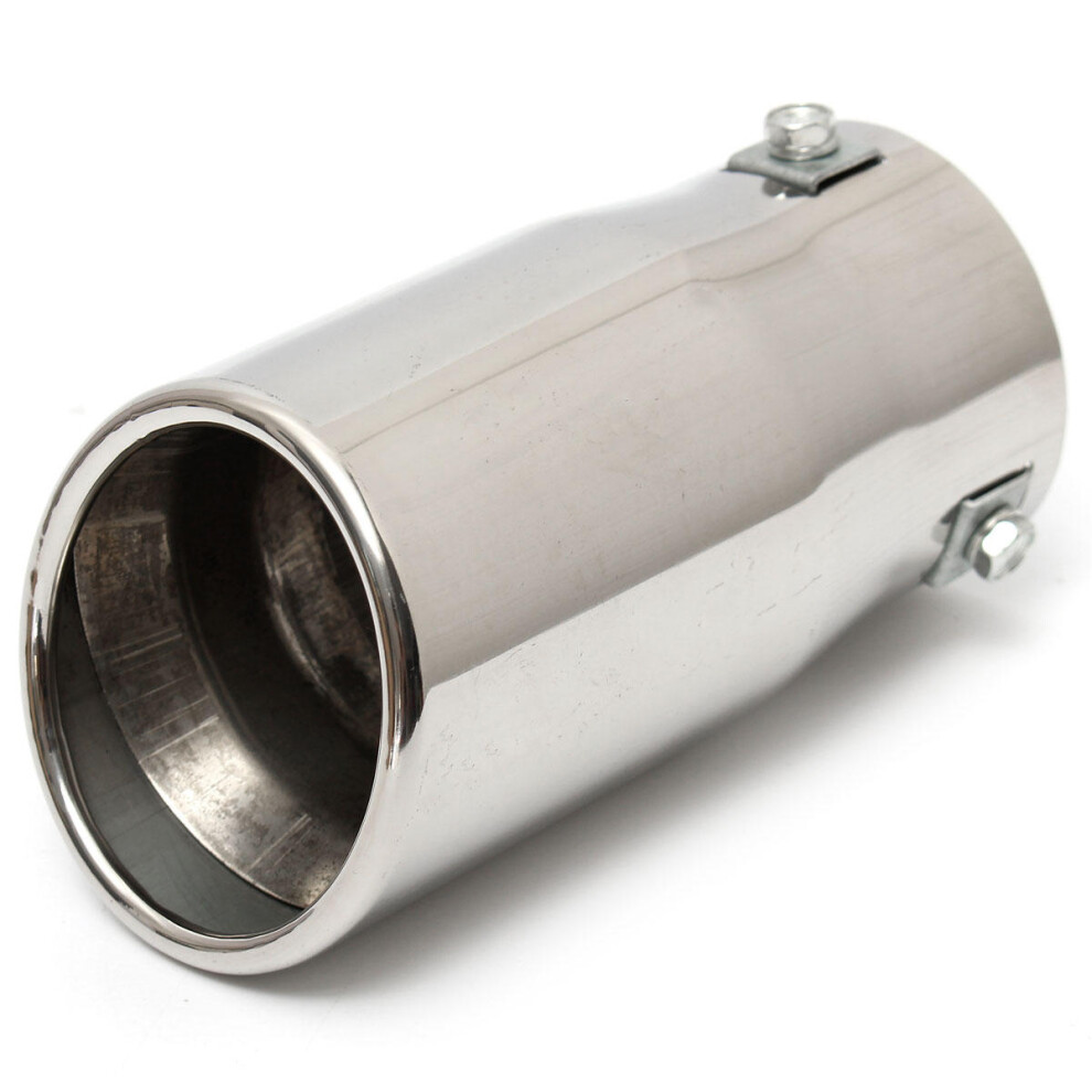 (Bevel) Universal Stainless Steel Car Auto Exhaust Tailpipe Tip Diesel Trim Muffler 9078193207774