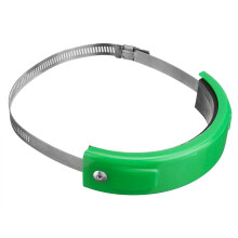 (Green) Motorcycle Exhaust Silencer Tube Heat Shield Protector Adjust 10cm-14cm