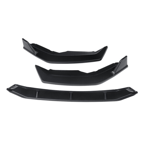 Matte Black Front Bumper Lip Body Kit Spoiler 2