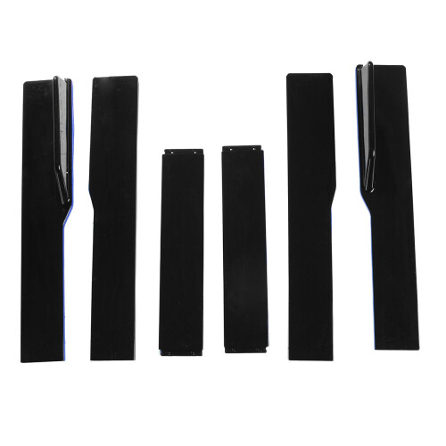 2.2M / 78.7inch Pair of Universal Side Skirts Extensions Splitters Blue Line 2