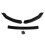 Glossy Black Front Bumper Lip Spoiler Trim 3PCS 6