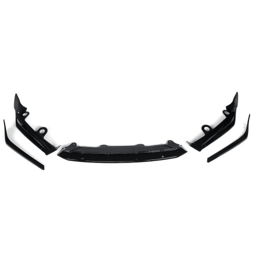 Front Bumper Lip Splitter Kit Car Spoiler Gloss Black 1