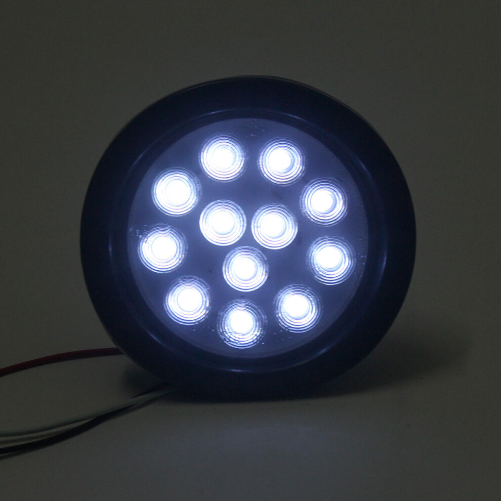 () 4Inch 12V 12Led Car Tail Reversing Indicator Signal Lamp For Truck Trailer White/Light 3592643618003