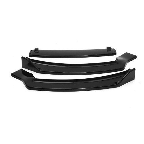 Gloss Black Front Bumper Lip Body Kit Car Spoiler 1