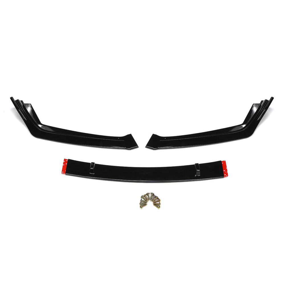 Front Bumper Lip Body Kit Spoiler Gloss Black 9078193208276