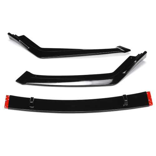 Front Bumper Lip Body Kit Spoiler Gloss Black 2