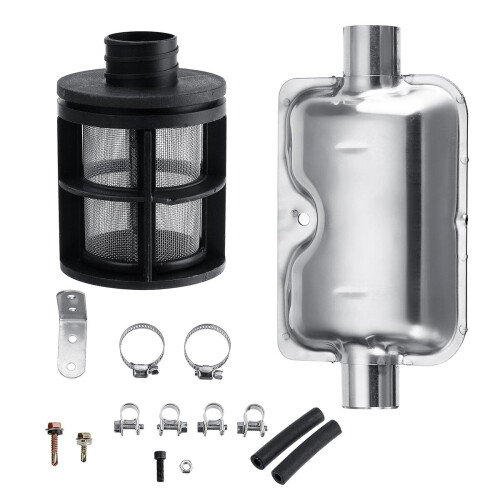 Air Filter Exhaust Silencer Muffler Pipe Clamp Kit For Ebespacher Diesel 1