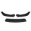4Pcs Double Layer Carbon Fiber Look Front Bumper Lip Spoiler Cover Trim 4