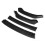 4Pcs Double Layer Carbon Fiber Look Front Bumper Lip Spoiler Cover Trim 1