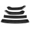 4Pcs Double Layer Carbon Fiber Look Front Bumper Lip Spoiler Cover Trim 3