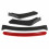 4PCS Universal Gloss Black Front Bumper Lip Body Kit Spoiler 3