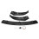 Carbon Black Front Bumper Lip Body Protector Kit Spoiler 2