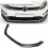 3pcs Front Bumper Chin Lip Body Kit Spoiler Splitter Trim Matte Black 2