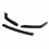 3Pcs Matte Black Front Bumper Lip Body Kit Spoiler 5