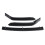 3Pcs Matte Black Front Bumper Lip Body Kit Spoiler 3