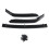 3Pcs Matte Black Front Bumper Lip Body Kit Spoiler 1