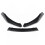 3PCS Carbon Fiber Style Front Bumper Spoiler Lip Cover Trim Protector 1