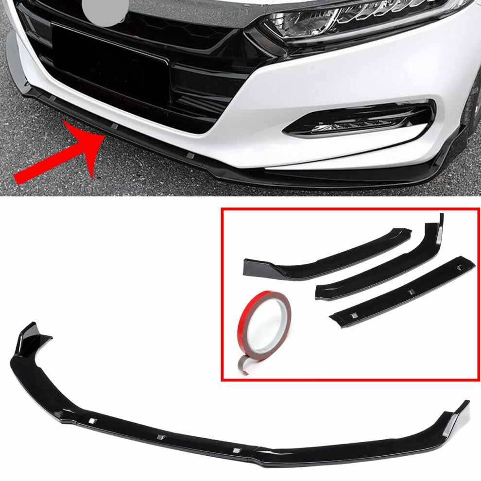 3Pcs Designed Front Bumper Lip Splitter Lower Chin Car Spoilers 9078193209167