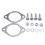 Stainless Steel Exhaust Pipe Muffler Decat Downpipe 9
